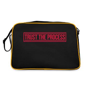 trust the process Quote - Retro Bag - black/gold - Back