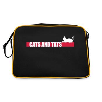 Citation de chats et de tats - Sac Retro - noir/or - Dos