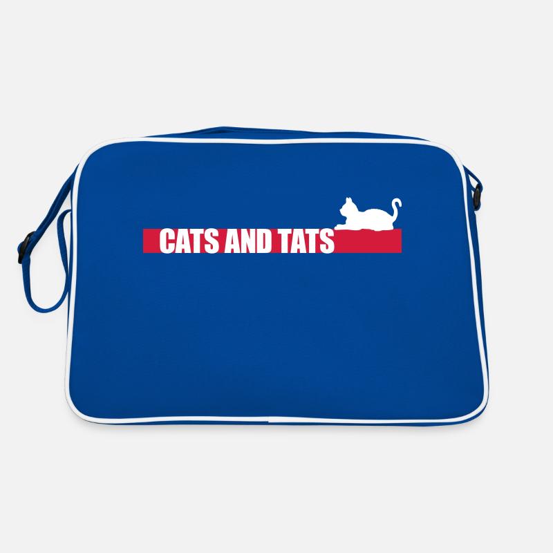 cats and tats Zitat Retro Tasche