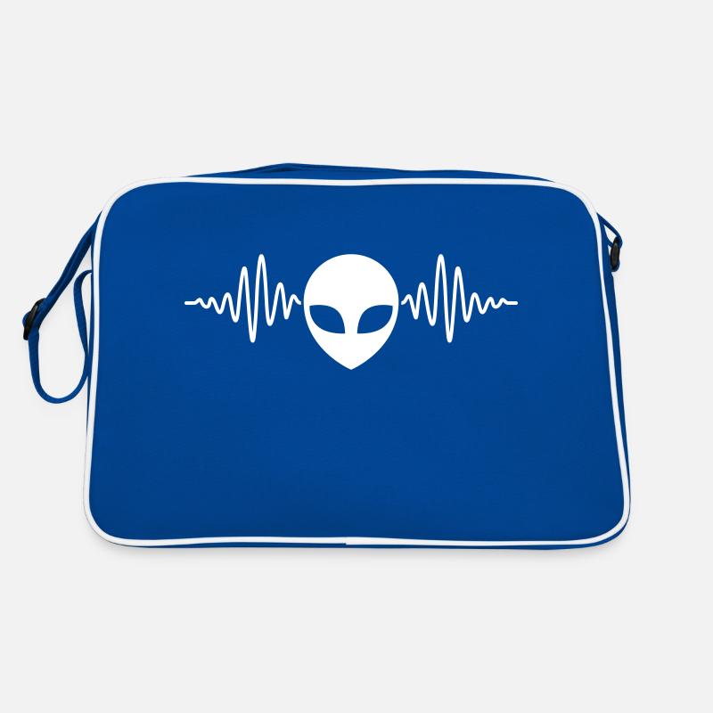 Frequency Pulse Alien Head Retro Bag
