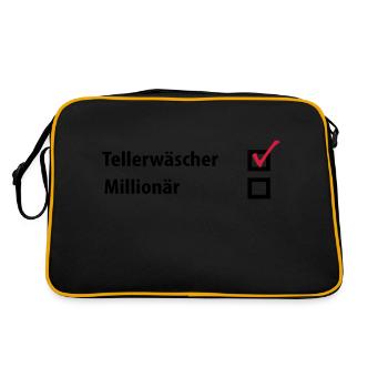 Chiffons millionnaire - Sac Retro - noir/or - Dos