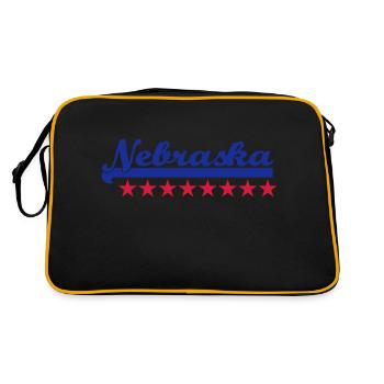 Nebraska - Retro Bag - black/gold - Back