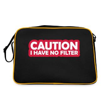 attention pas de citation de filtre - Sac Retro - noir/or - Dos