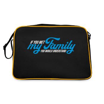 you would understand quote - Retro Bag - black/gold - Back