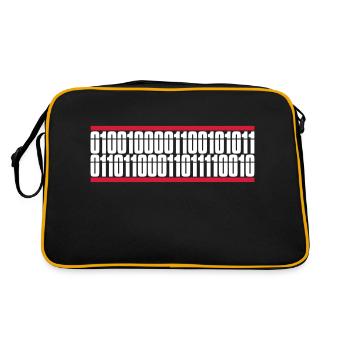 Binary Code Program Language - Retro Bag - black/gold - Back