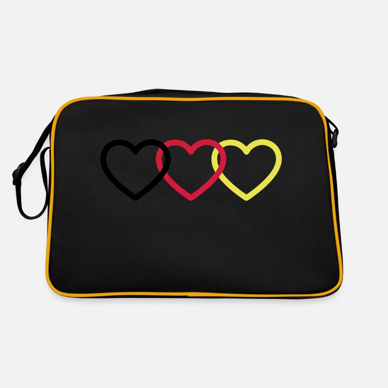 Allemagne Coeurs Sac Retro