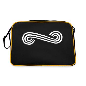 ornement, arc - Graphique vectoriel - Sac Retro - noir/or - Dos