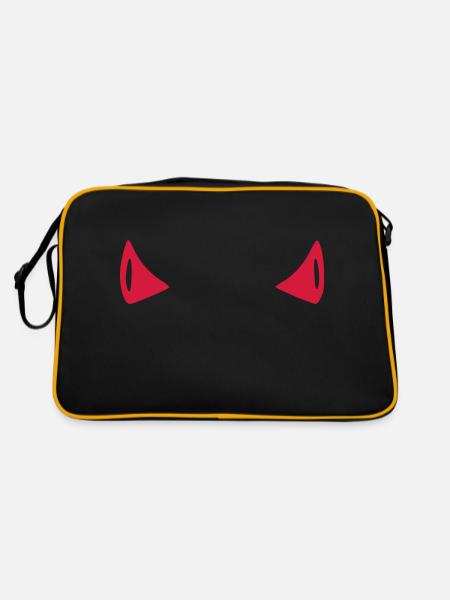 Diable - Corne - Sac Retro - noir/or - Dos