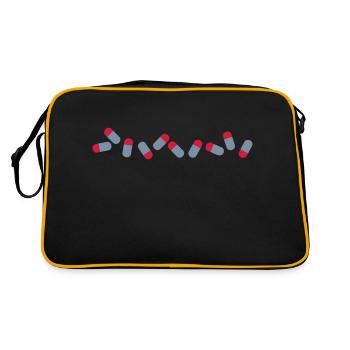 pilule - Sac Retro - noir/or - Dos