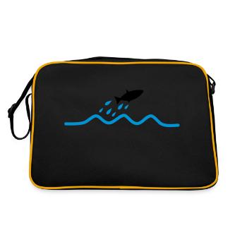 flying_fish - Retro Bag - black/gold - Back