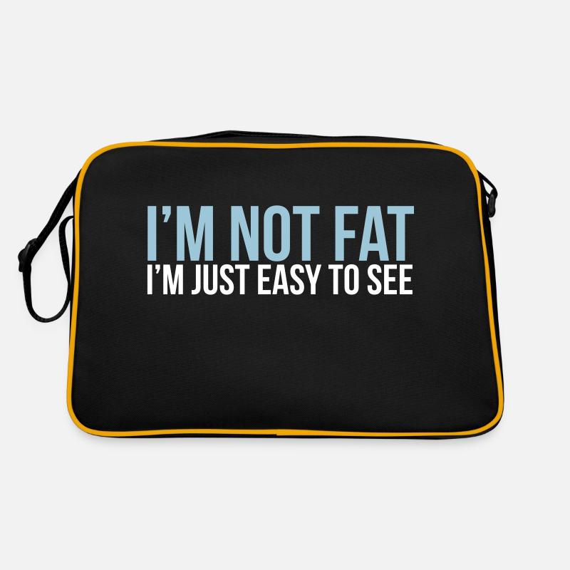 im not fat Retro Bag