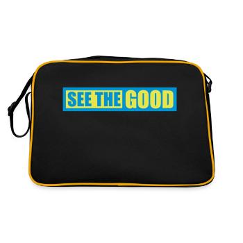 see the good quote - Retro Bag - black/gold - Back