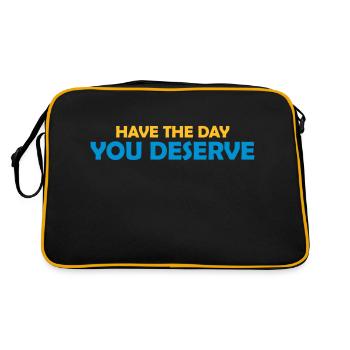 the day you deserve - Retro Bag - black/gold - Back