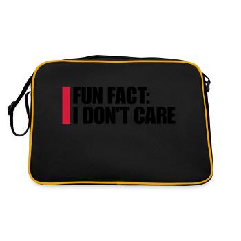 Je me fiche des faits - Sac Retro - noir/or - Dos