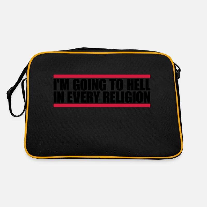 im going to hell Retro Tasche