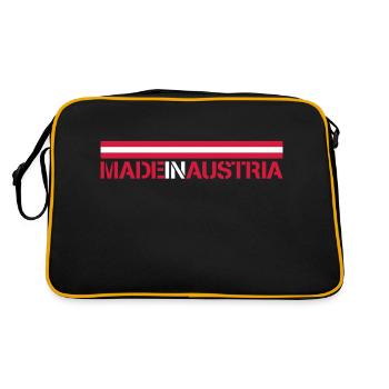 Made In Austria Logo Design - Sac Retro - noir/or - Dos