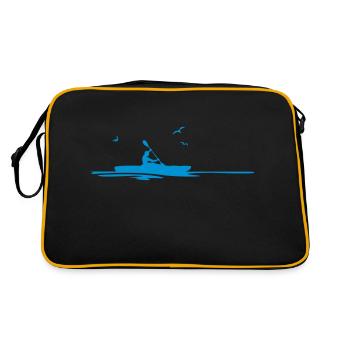 Sport - Paddeln 1er - Retro Tasche - Schwarz/Gold - Hinten