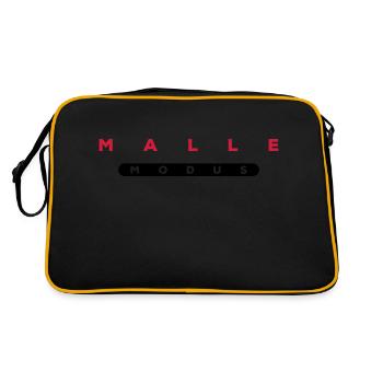 malle modus - Retro Tasche - Schwarz/Gold - Hinten