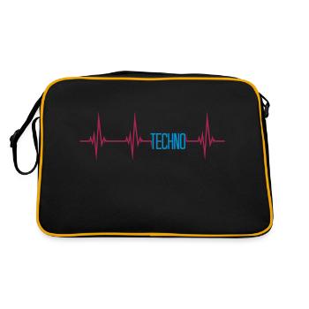 Pulse Heartbeat Techno - Sac Retro - noir/or - Dos