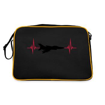 Heartbeat Fighter Jet Jet - Retro Bag - black/gold - Back