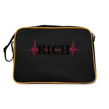 Logo Puls Riche - Sac Retro - noir/or - Dos