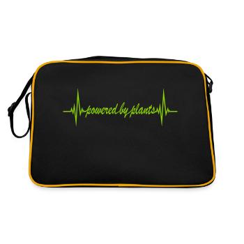 Powered by plants - Retro Bag - black/gold - Back