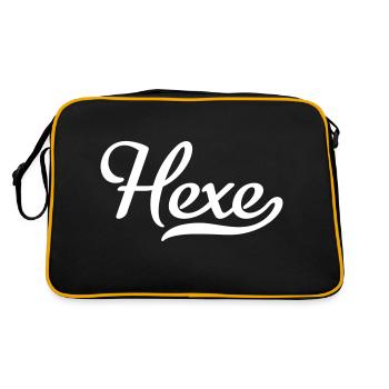 Hexe - Retro Tasche - Schwarz/Gold - Hinten