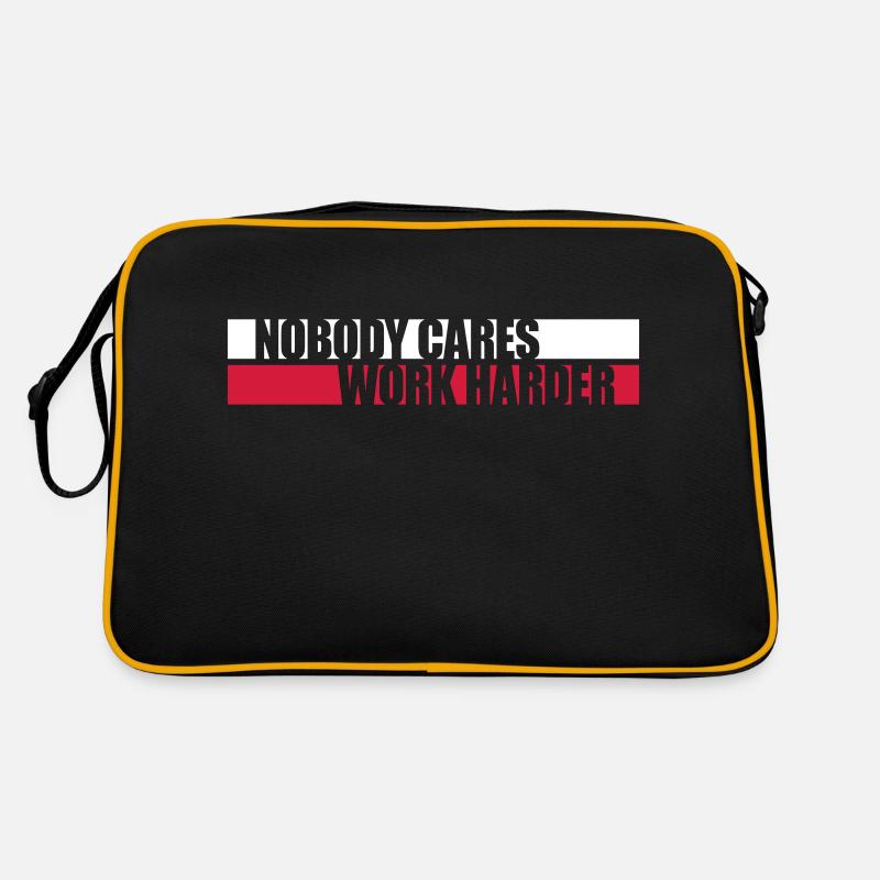 nobody cares work harder Retro Bag