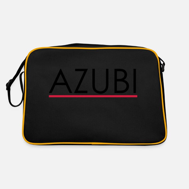 Azubi - Retro Tasche - Schwarz/Gold
