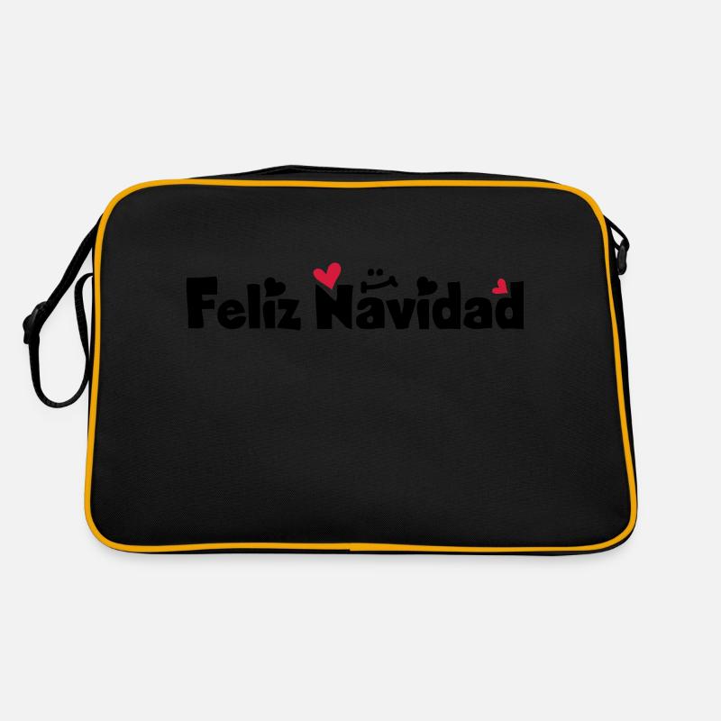 Feliz Navidad Merry Christmas Retro Bag