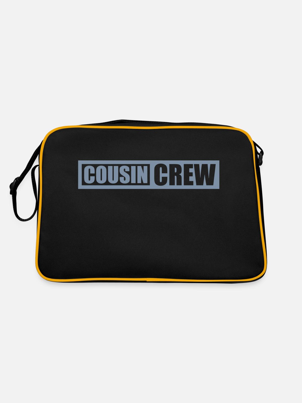Leader Cousin Crew Team - Retro Bag - black/gold - Back