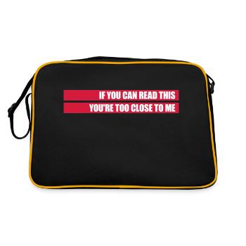 trop près de moi - Sac Retro - noir/or - Dos