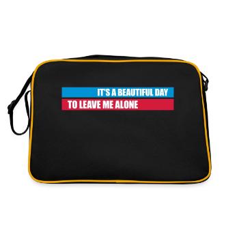 leave me alone day - Retro Bag - black/gold - Back