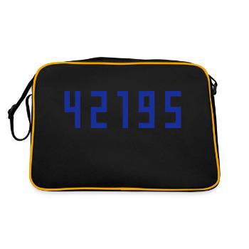 Marathon 42195 meters - Retro Bag - black/gold - Back