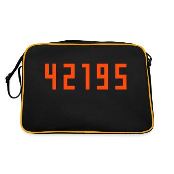 Marathon 42195 meters - Retro Bag - black/gold - Back
