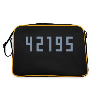 Marathon 42195 meters - Retro Bag - black/gold - Back