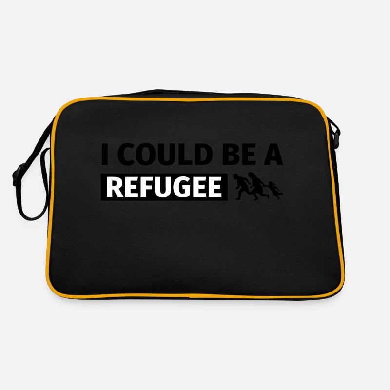 I could be a refugee Retro Tasche