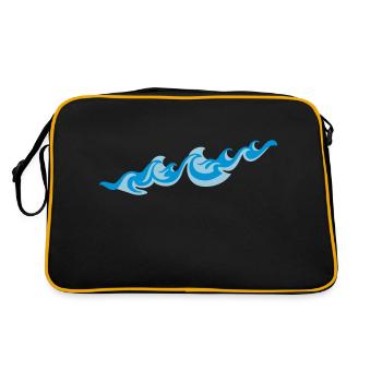 Waves 2C - Retro Bag - black/gold - Back