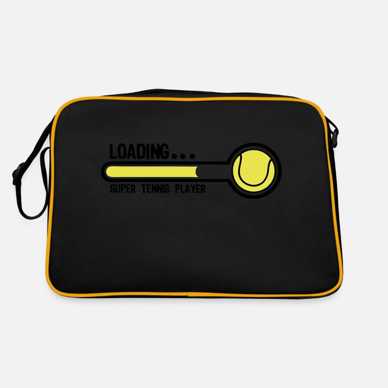 tennis loading super player1 - Sac Retro - noir/or