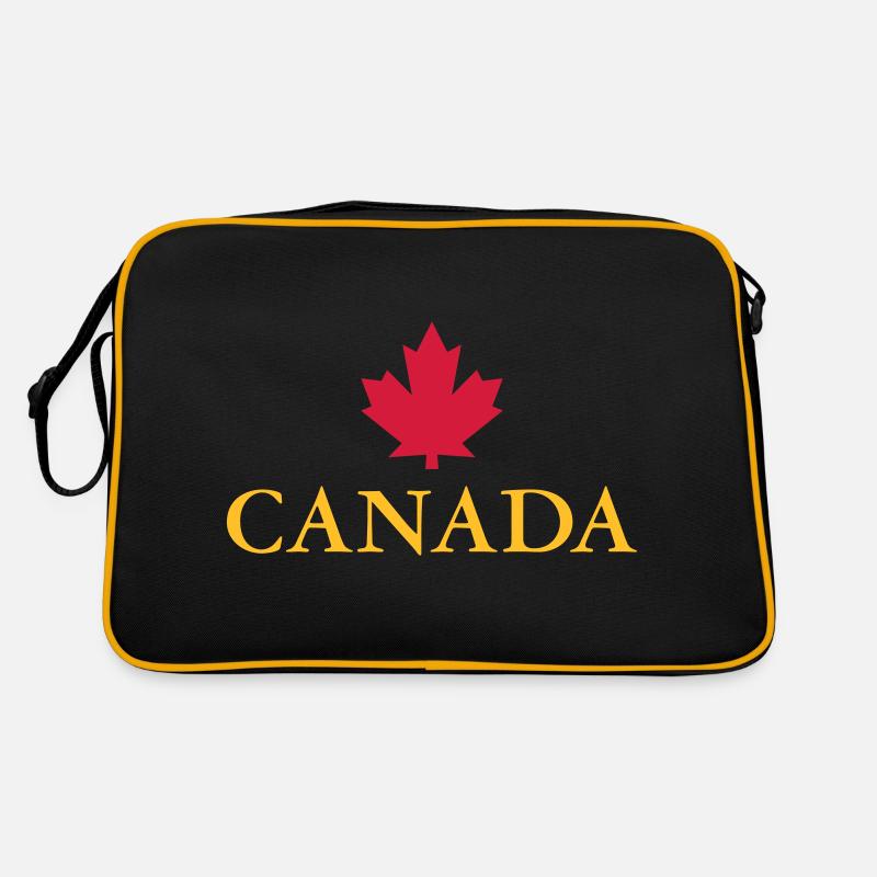 Canada Maple Leaf Ottawa Montréal Vancouver Québec - Sac Retro - noir/or