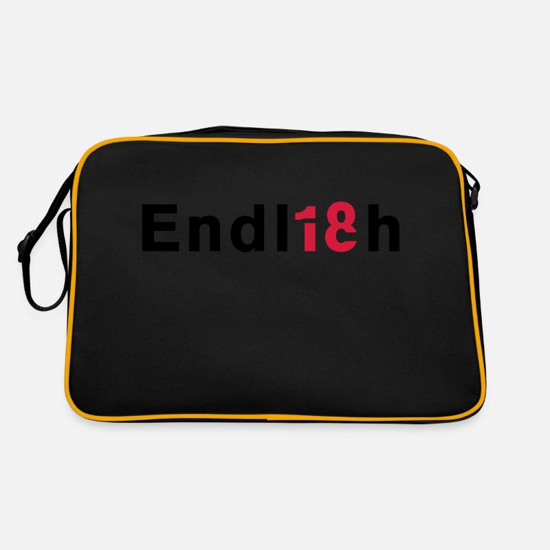 Endlich 18 Retro Tasche