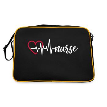 Heart Beat Nurse - Sac Retro - noir/or - Dos