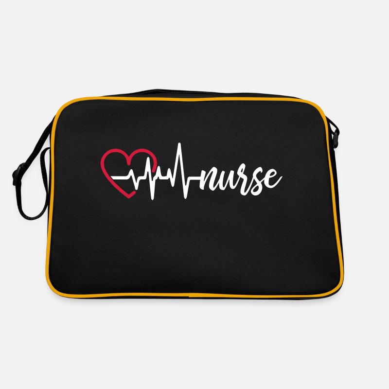 Heart Beat Nurse Sac Retro