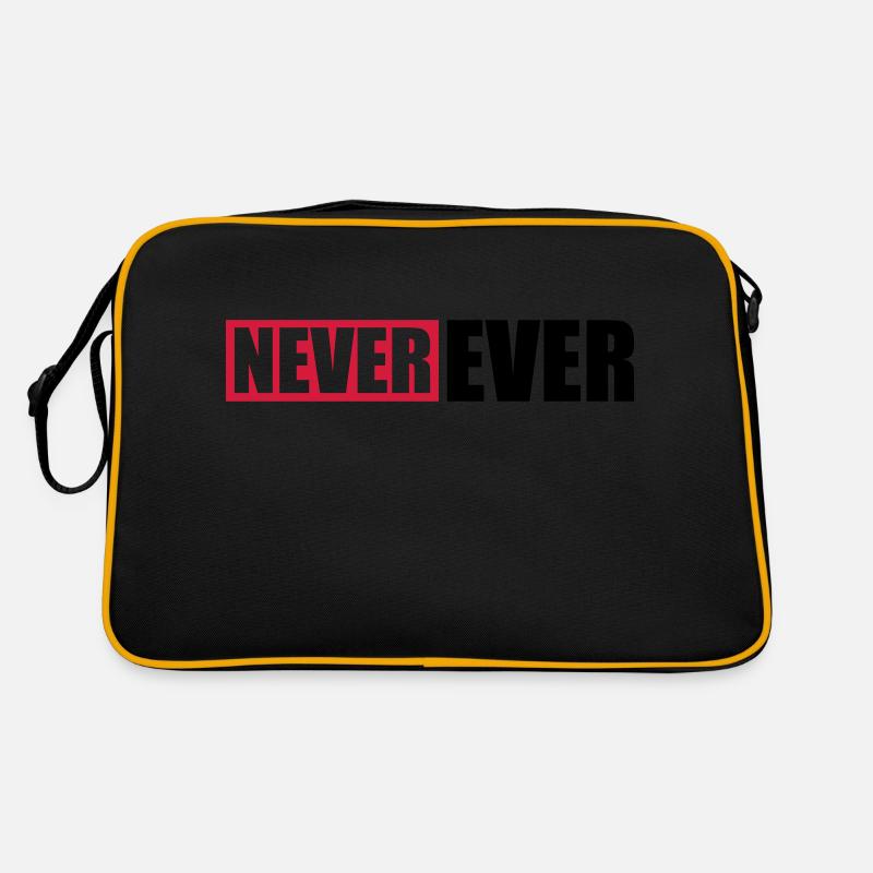 Balken Never Ever Retro Tasche