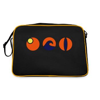 Parfait pour l'été - Sac Retro - noir/or - Dos