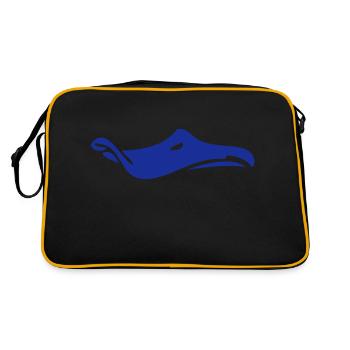 duckspout - Retro Tasche - Schwarz/Gold - Hinten