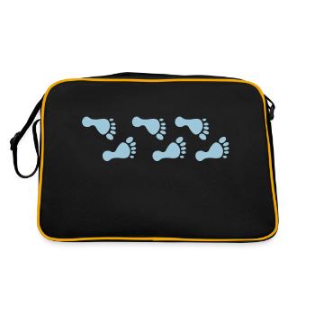 baby feet - Sac Retro - noir/or - Dos