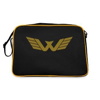 W Logo - Sac Retro - noir/or - Dos