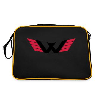 W Logo - Sac Retro - noir/or - Dos