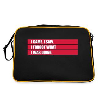 Je suis venu voir oublier - Sac Retro - noir/or - Dos